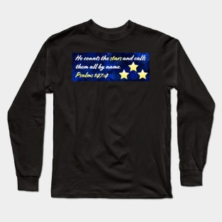 Stars Bible Quote Long Sleeve T-Shirt